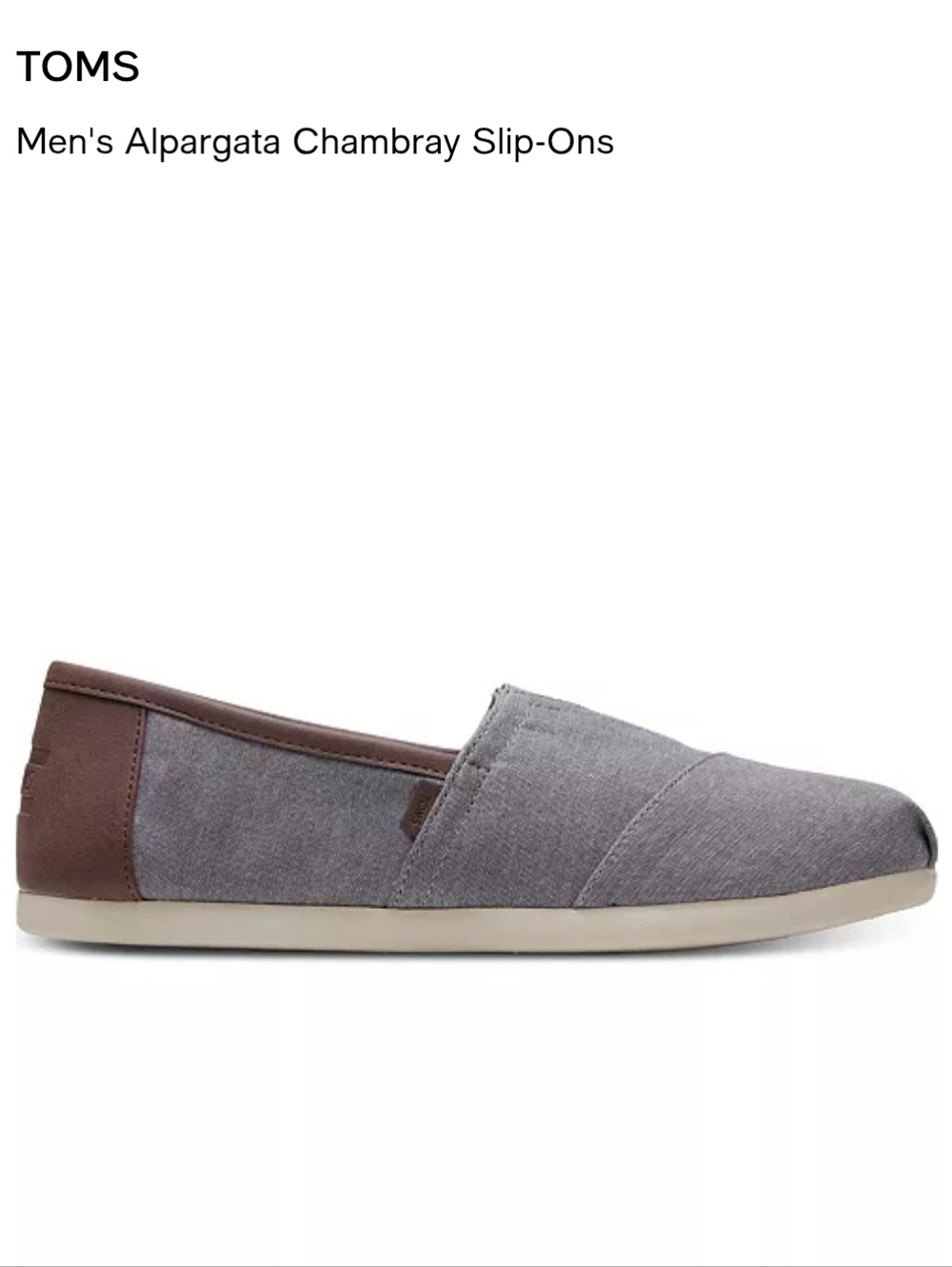 TOMS Alpargata Chambray Slip-Ons